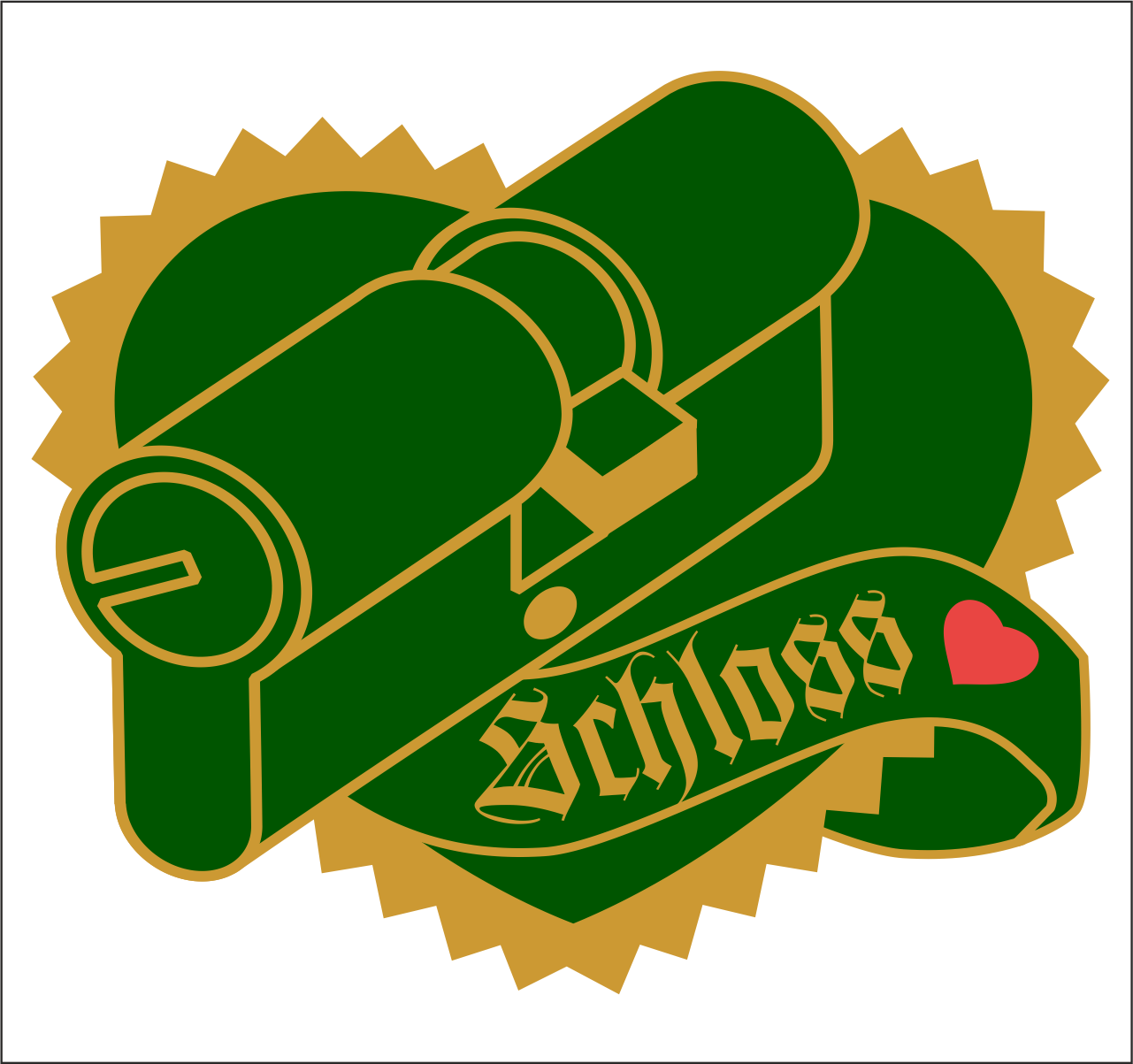 Arthur-Bühl-Arthurmeister®-Schlossherz-gruen-goldu